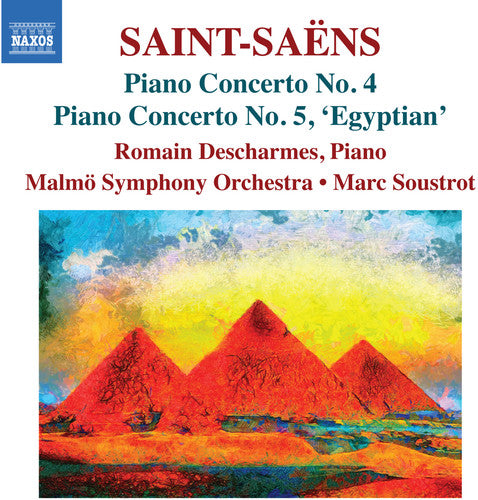 Saint-Saens: Piano Concertos 4 & 5 / Descharmes, Soustrot, Malmo Symphony