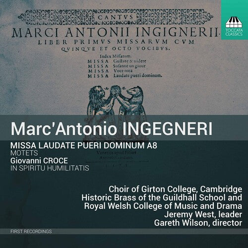 Ingegneri: Missa Laudate pueri Dominum - Croce: In spiritu h