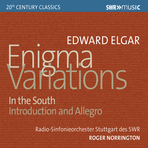 Elgar: Enigma Variations, In the South & Introduction and Allegro / Norrington, Stuttgart Radio Symphony