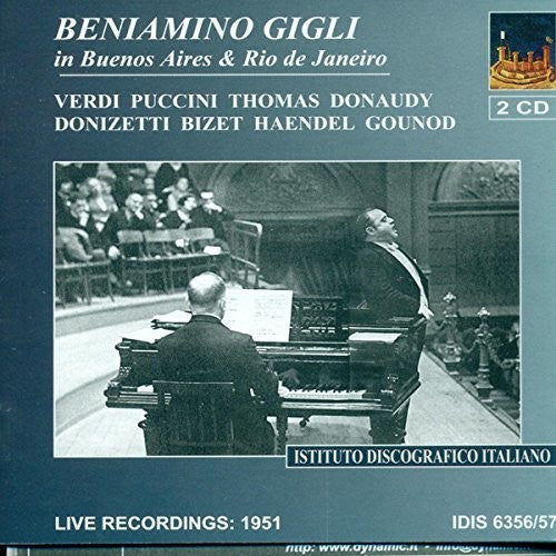 Opera Arias (Tenor): Gigli, Beniamino - GLUCK, C.W. / VERDI,