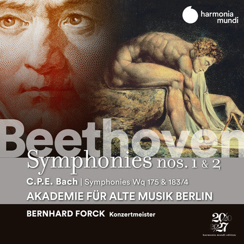 Beethoven: Symphonies Nos. 1 & 2 - C.P.E. Bach: Symphonies Wq, 175 & 183 / Forck, Berlin Academy for Ancient Music