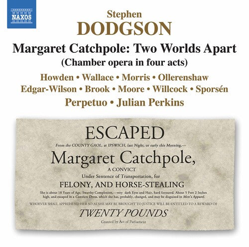 Dodgson: Margaret Catchpole: Two Worlds Apart / Perkins, Ensemble Perpetuo