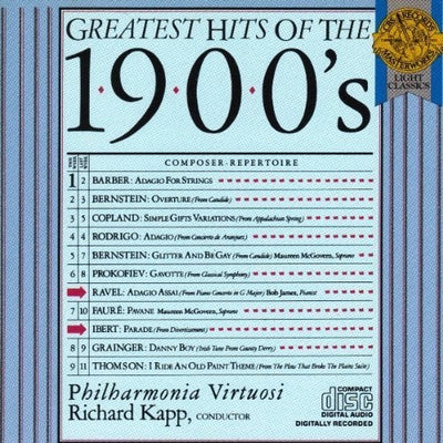 Greatest Hits Of The 1900s / Kapp, Philharmonia Virtuosi