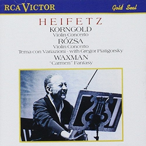 Korngold, Rozsa: Violin Concertos; Waxman / Jascha Heifetz