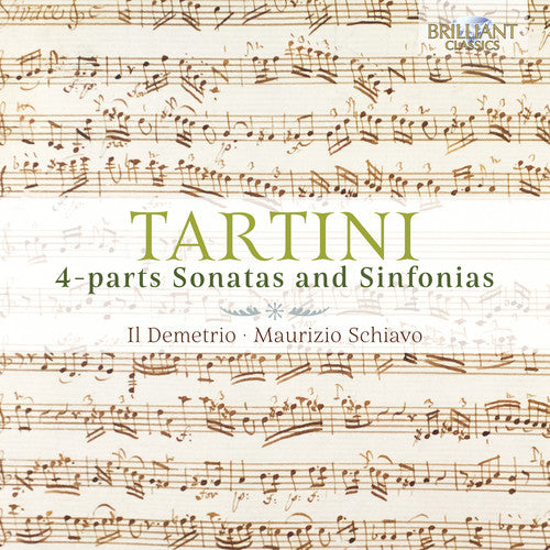 Tartini: 4-Parts Sonatas & Sinfonias / Schiavo, Il Demetrio