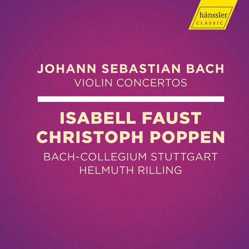 Bach: Violin Concertos / Faust, Poppen, Rilling, Bach Collegium Stuttgart