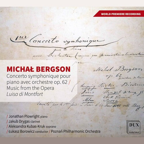 Bergson: Concerto symphonique - Music from the Opera Luisa d