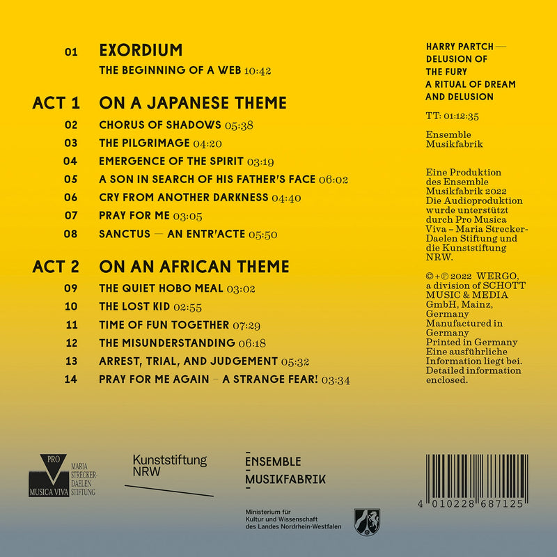 Harry Partch: Delusion of the Fury / Ensemble Musikfabrik