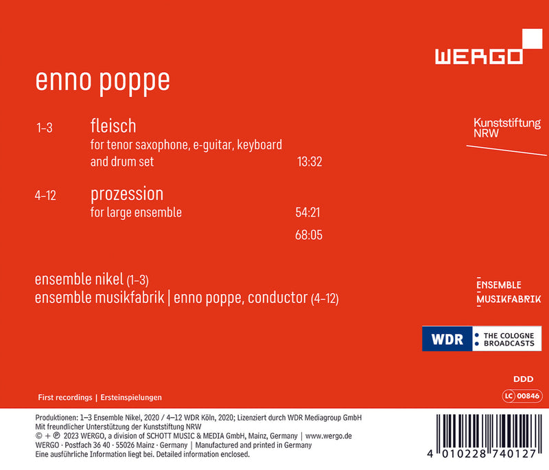 Poppe: Prozession / Ensemble Nikel, Ensemble Musikfabrik