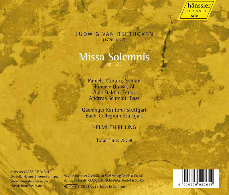 Beethoven: Missa Solemnis