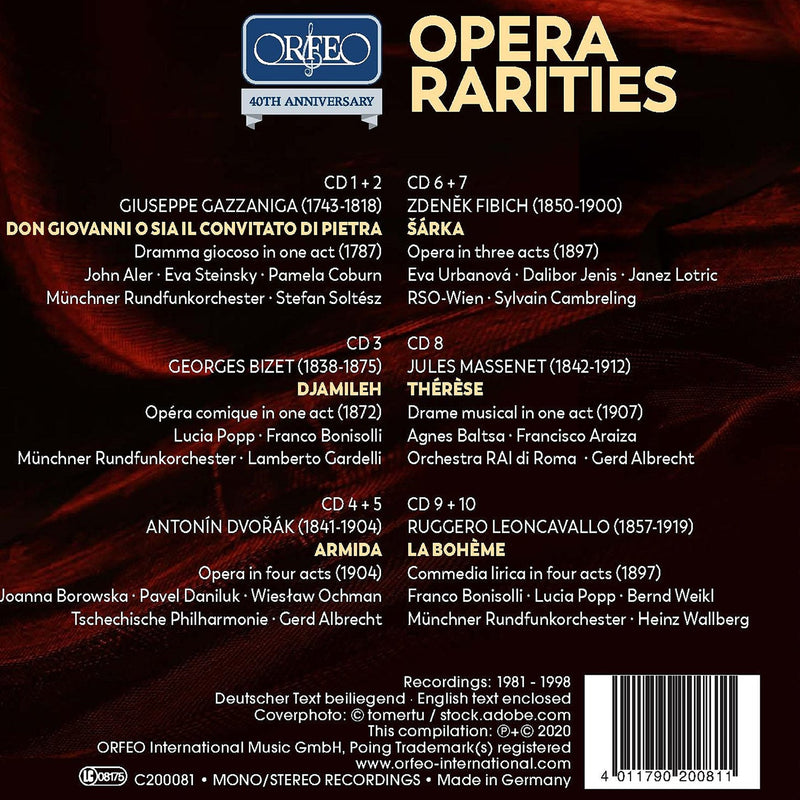 Opera Rarities - Orfeo 40th Anniversary Edition