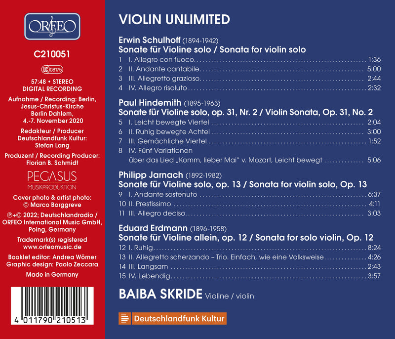 Violin Unlimited - Baiba Skride plays Solo Sonatas