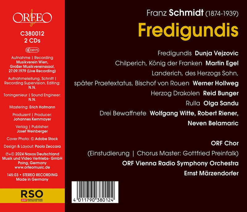 Schmidt: Fredigundis / Marzendorfer, ORF Vienna RSO