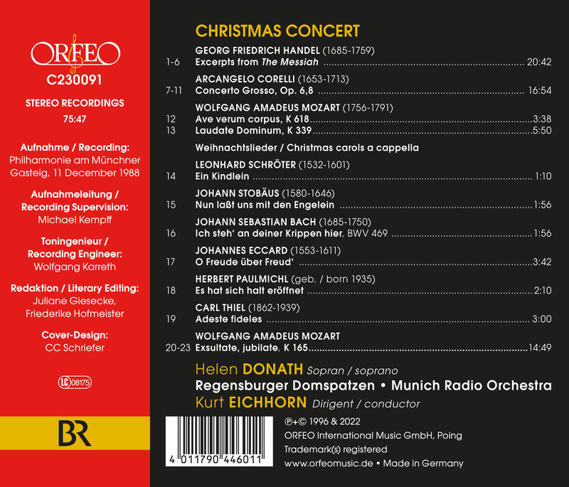 Christmas Concert - Classical to Carols / Helen Donath