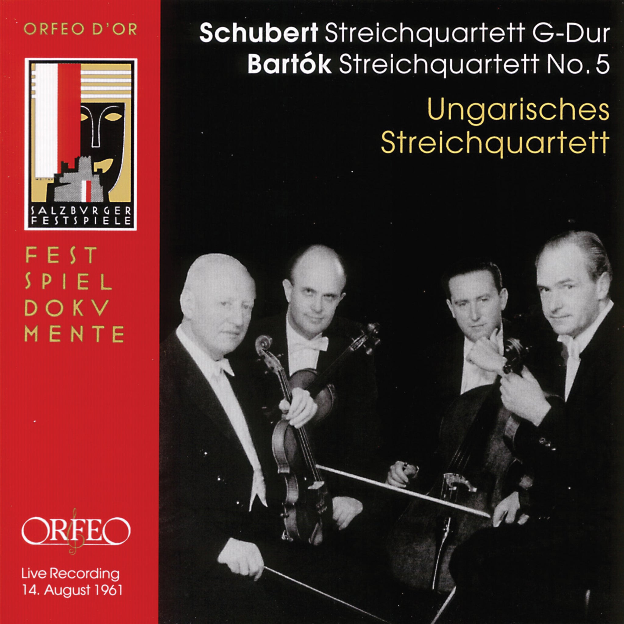 Bartók: String Quartet No. 5 - Schubert: String Quartet No. 15 In G Major (Live)