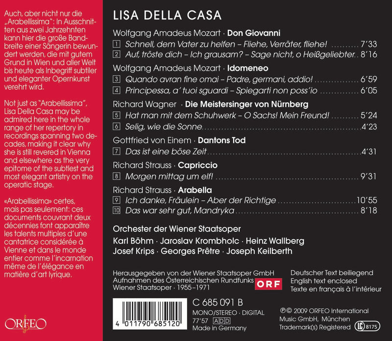Lisa Della Casa (Wiener Staatsoper Live)