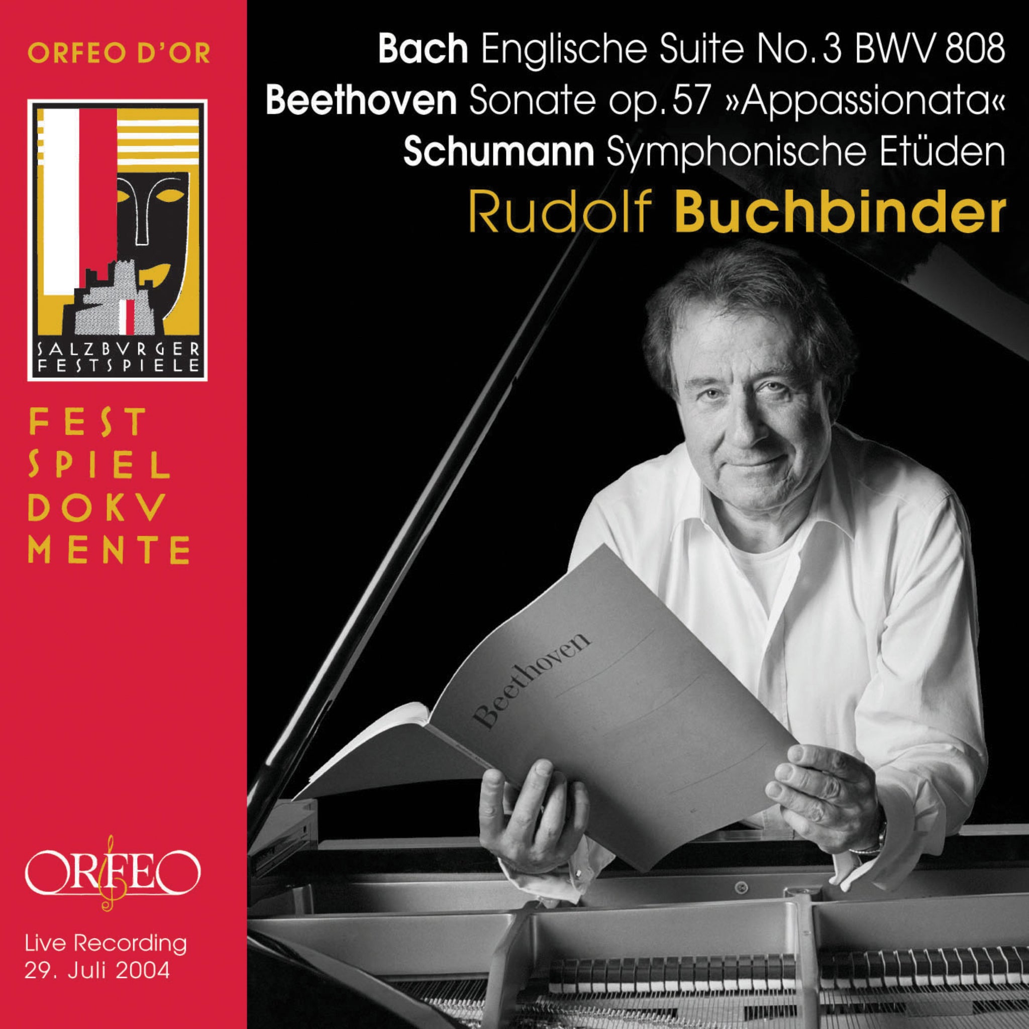 Bach: English Suite No 3;  Beethoven: Sonata No 23;  Schumann: Symphonic Etude / Rudolf Buchbinder