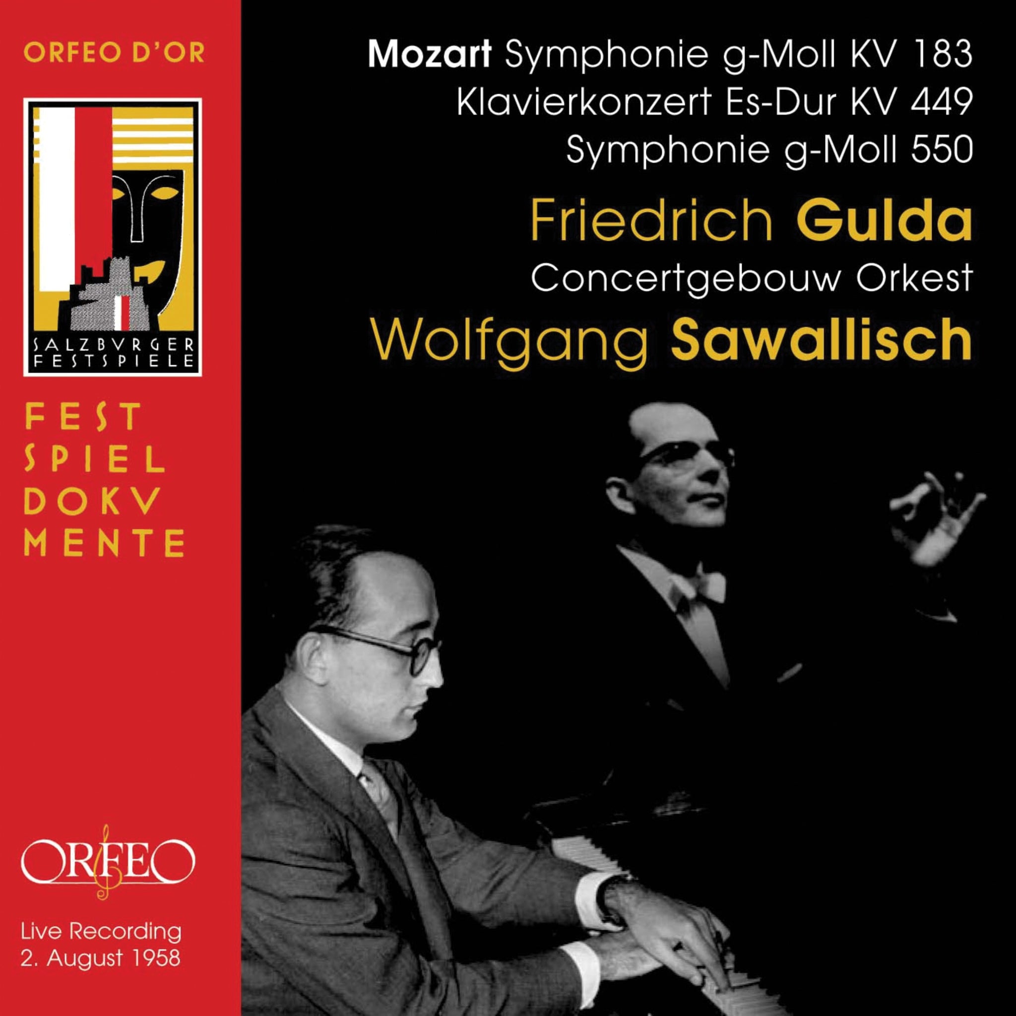 Mozart: Symphonies Nos. 25 & 40, Piano Concerto No. 14 / Gulda, Sawallisch, RCO
