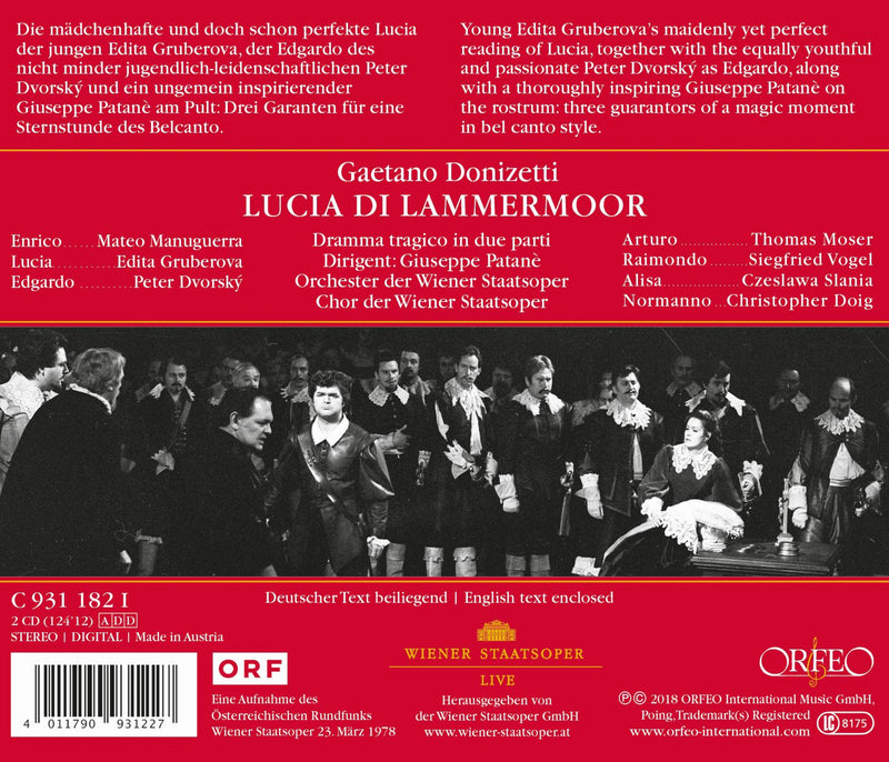 Donizetti: Lucia di Lammermoor / Patane, Vienna State Opera