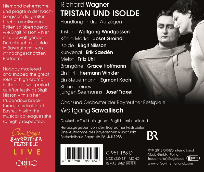 Wagner: Tristan und Isolde / Nilsson, Sawallisch, Bayreuth Festival Orchestra
