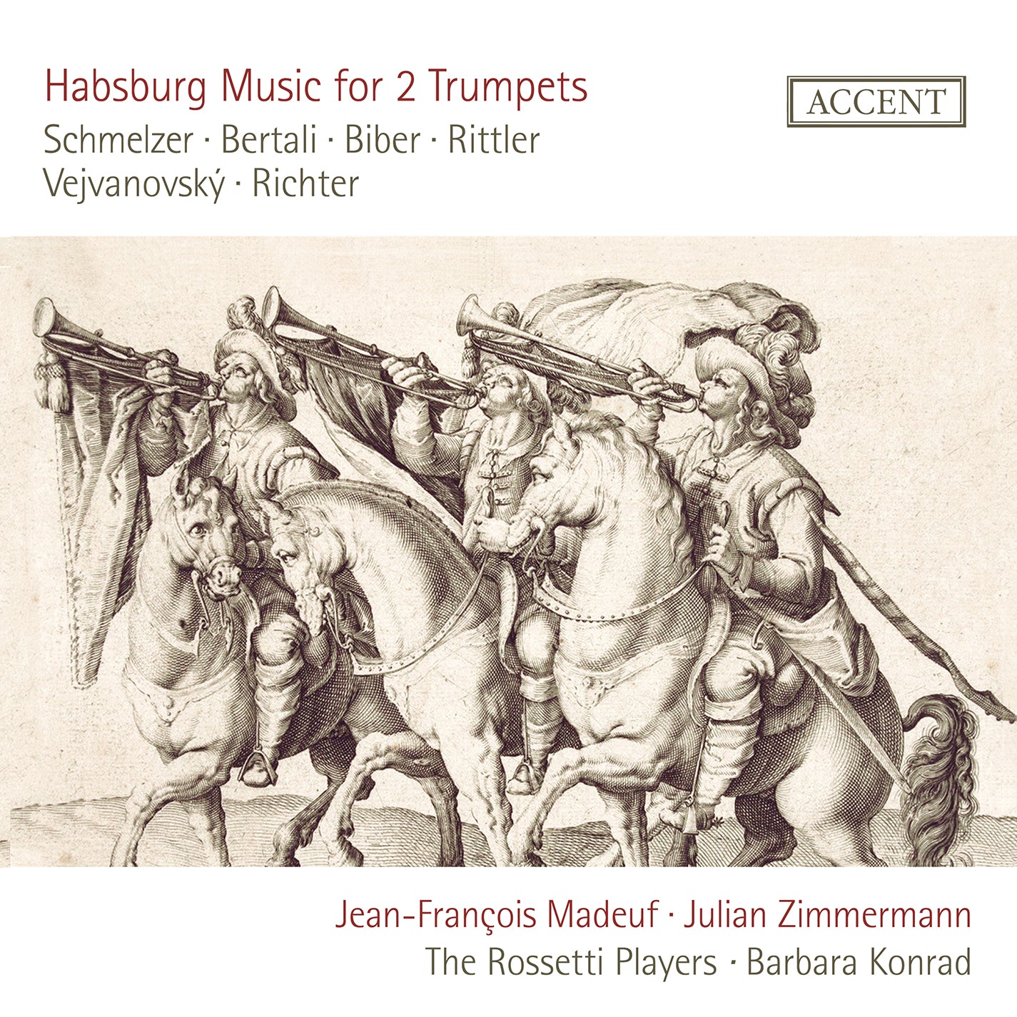Habsburg Music for Two Trumpets / Madeuf, Zimmermann, Konrad, Rossetti Players
