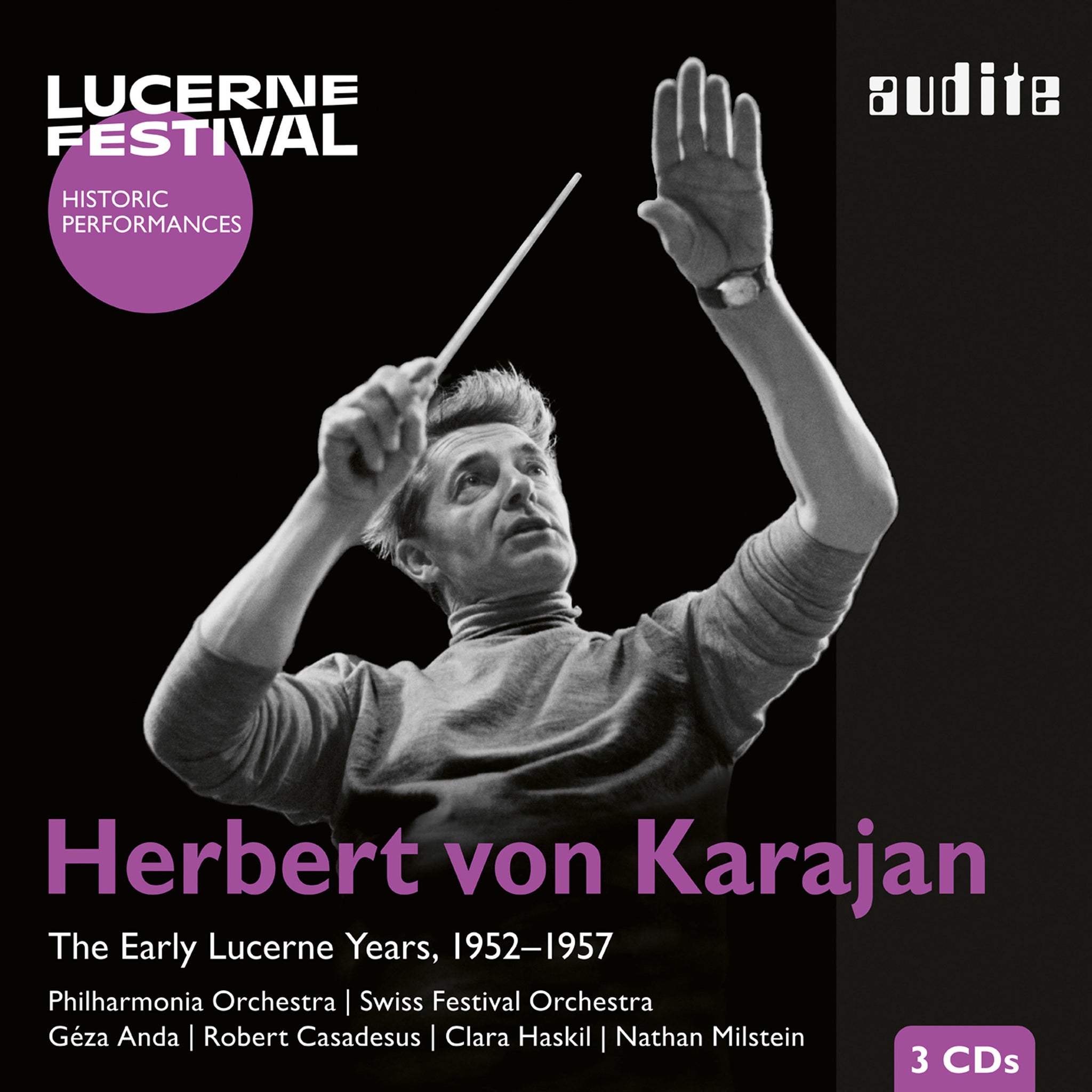 Herbert von Karajan - The Early Lucerne Years / Haskil, Casadesus, Anda, Milstein