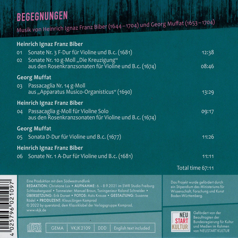 Biber & Muffat: Begegnungen – Encounters / Szilágyi, Fábri