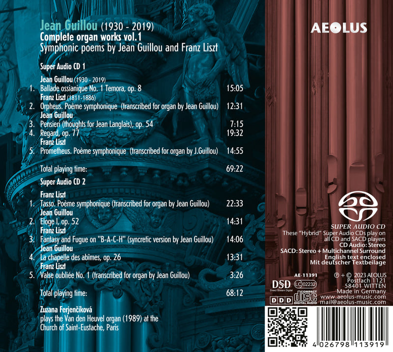 Guillou: Organ Works, Vol. 1 - Symphonic Poems
