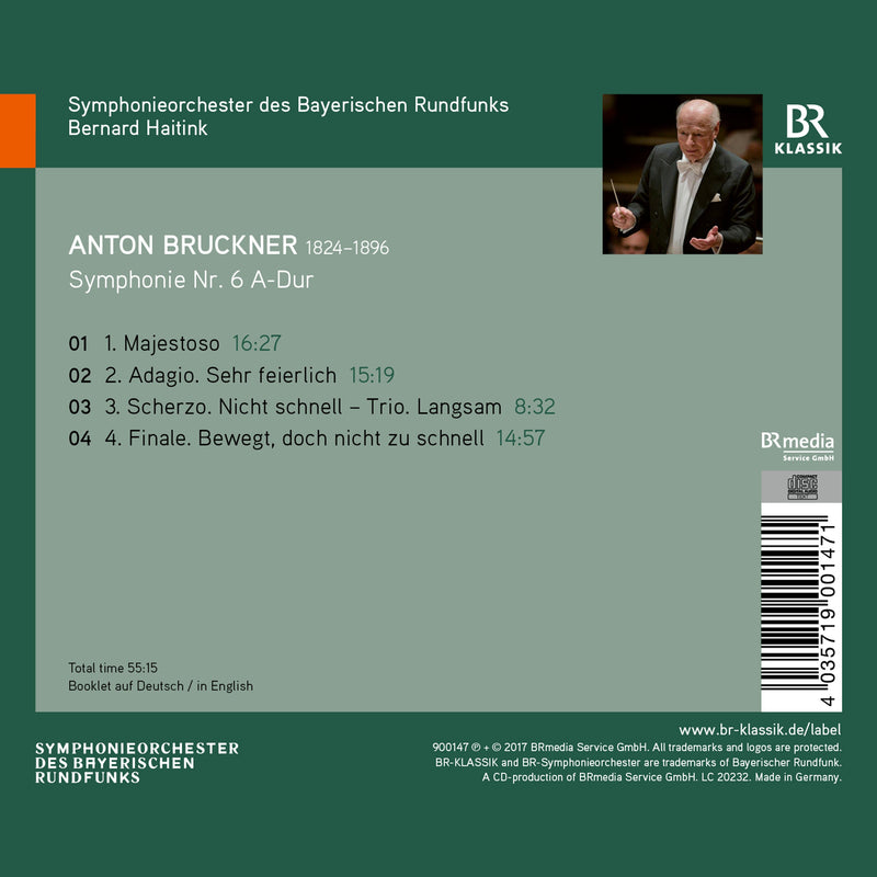 Bruckner: Symphony No. 6 / Haitink, Bavarian Radio Symphony