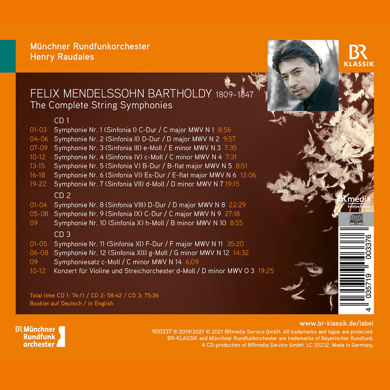 Mendelssohn: Complete String Symphonies / Raudales, Munich Radio Orchestra