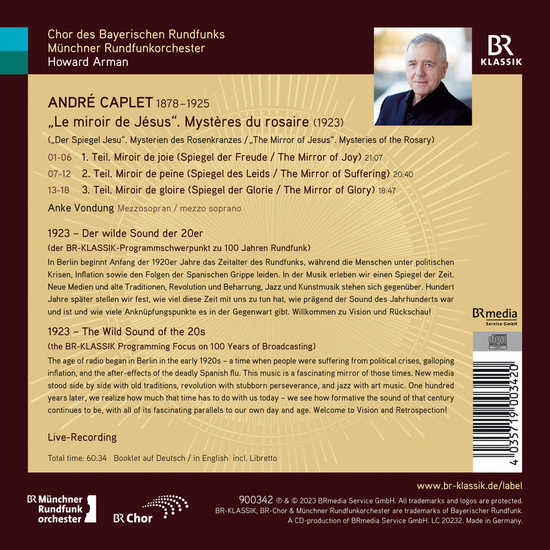 Caplet: Le miroir de Jésus / Arman, Munich Radio Orchestra