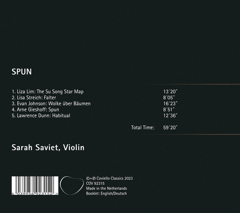 Spun - New Music for Violin Solo / Saviet