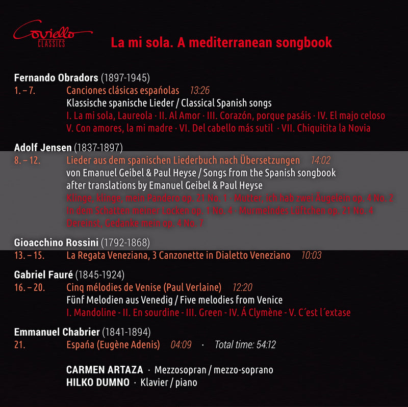 La mi sola - A Mediterranean Songbook / Artaza, Dumno