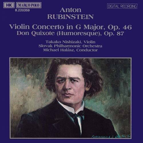 Rubinstein: Violin Concerto, Don Quixote / Nishizaki, Halász