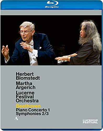 Beethoven: Piano Concerto No. 1 - Symphonies Nos. 2 and 3 / Blomstedt, Argerich, Lucerne Festival Orchestra [Blu-ray]