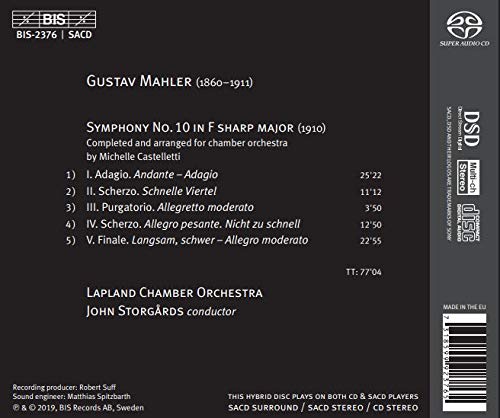 Mahler: Symphony No. 10 / Storgards, Lapland Chamber Orchestra