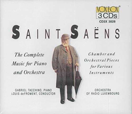Saint-Saëns: Complete Music for Piano & Orchestra / Tacchino, deFroment, Luxembourg RSO