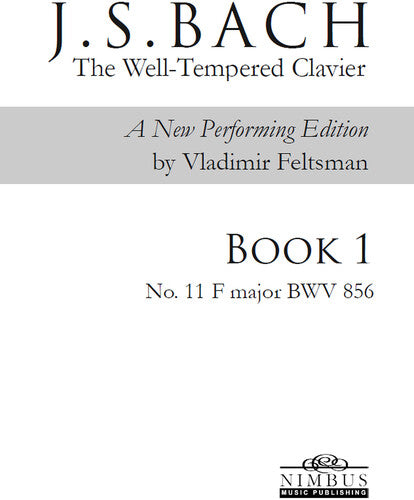 J.S. Bach: The Well-Tempered Clavier Book 1 - No. 11 F major