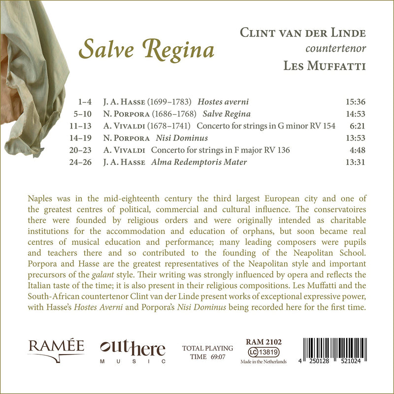 Hasse & Porpora: Salve Regina / Linde, Les Muffatti