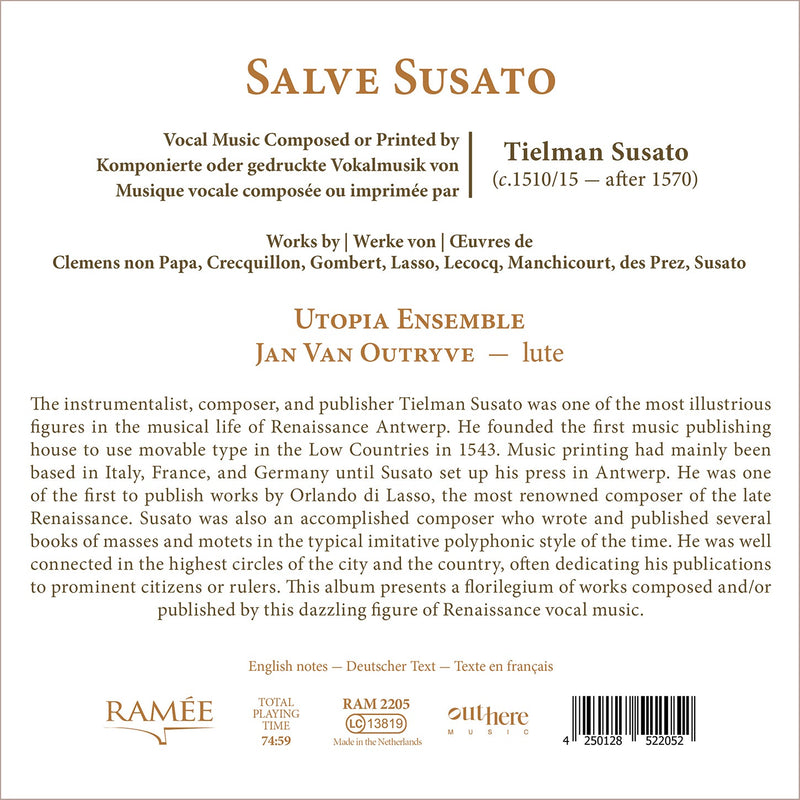 Salve Susato / Utopia Ensemble