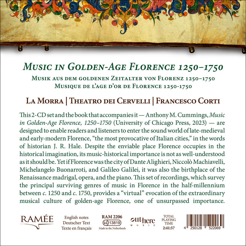 Music in Golden-Age Florence, 1250-1750 / Corti, La Morra, Theatro delli Cervelli
