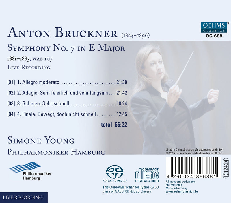 Bruckner: Symphony No 7 / Young, Hamburg Philharmonic