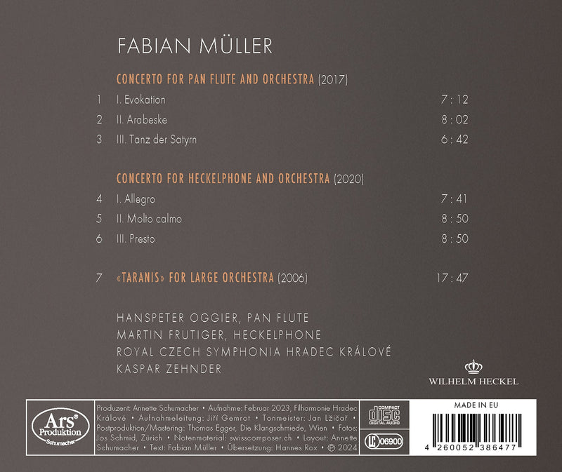 Muller: Uncommon Concertos / Zehnder, Royal Czech Symphonia Hradec Kralove