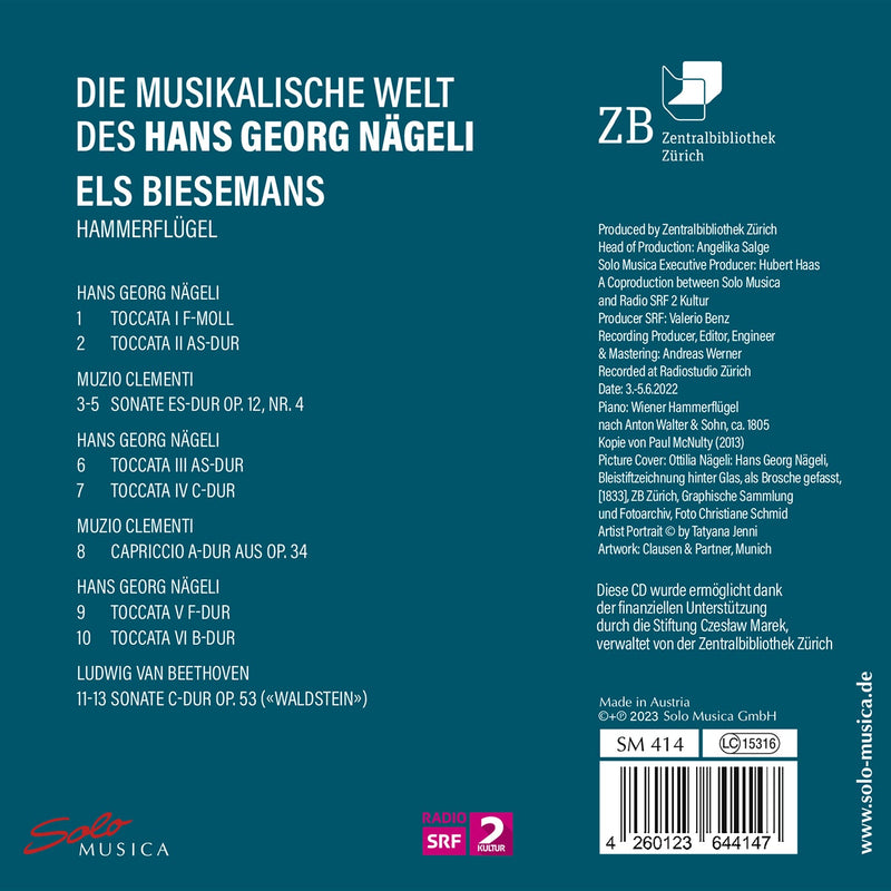 Beethoven, Clementi & Nageli: Hans Georg Nageli's World / Biesemans