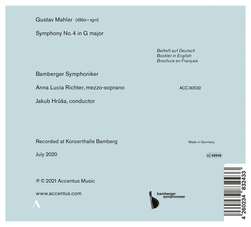 Mahler: Symphony No. 4 / Richter, Hruša, Bamberg Symphony
