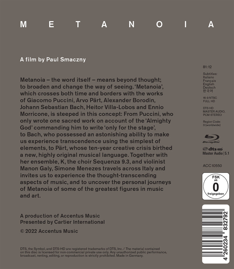 Metanoia – A Music Documentary / Menezes, K, Sequenza 9.3