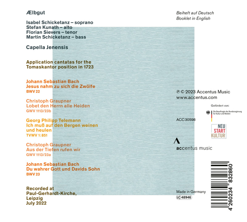 Telemann, Graupner & Bach: Leipzig 1723 / Capella Jenensis