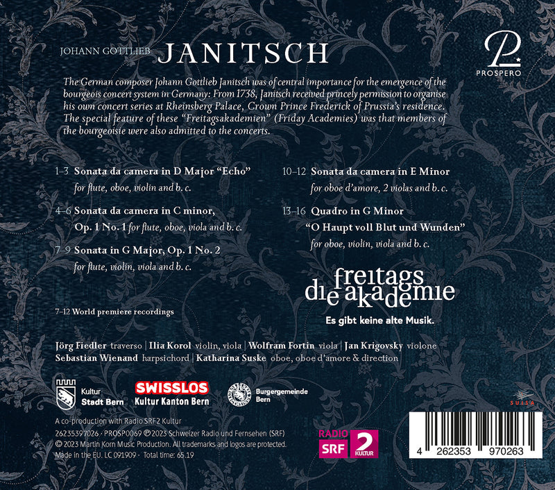 Janitsch: Chamber Music / Die Freitagsakademien