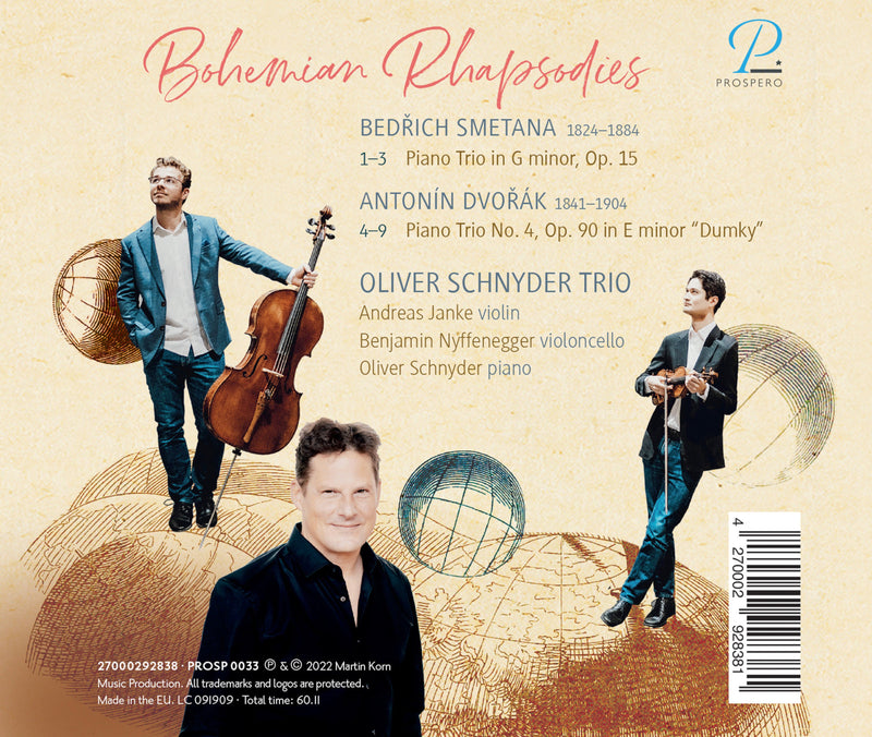 Dvořák & Smetana: Bohemian Rhapsodies - Piano Trios / Oliver Schnyder Trio