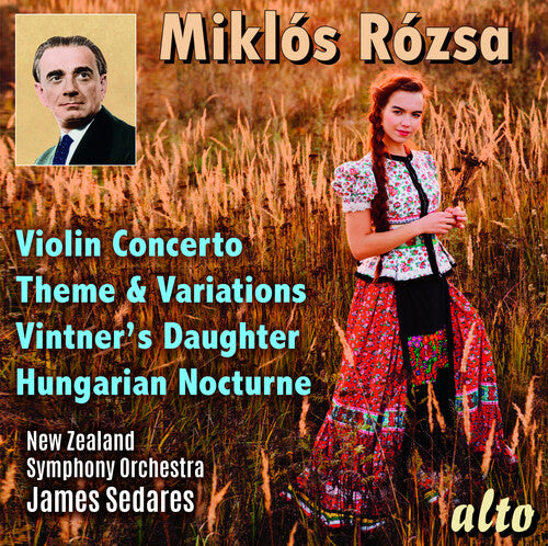 Rozsa: Violin Concerto & other orchestral works / Gruppman, Sedares, NZSO